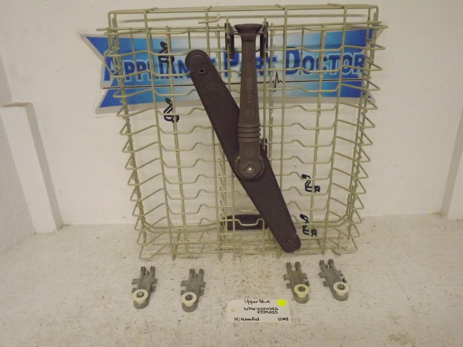 KitchenAid Dishwasher WPW10350382 8539233 Upper Rack Used KitchenAid Dishwasher WPW10350382 8539233 Upper Rack Used
